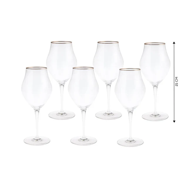 Bormioli Rocco Inalto Arte Cal Small Platinum Glas Set, 6-Delig - Image 2