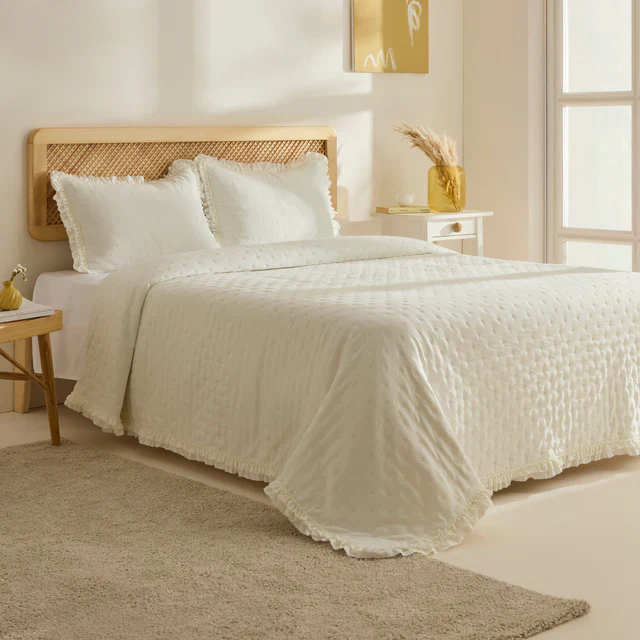 Fiona Sprei Set Ecru 230x240 cm + 2 Stuks (50x70 cm) - Image 4