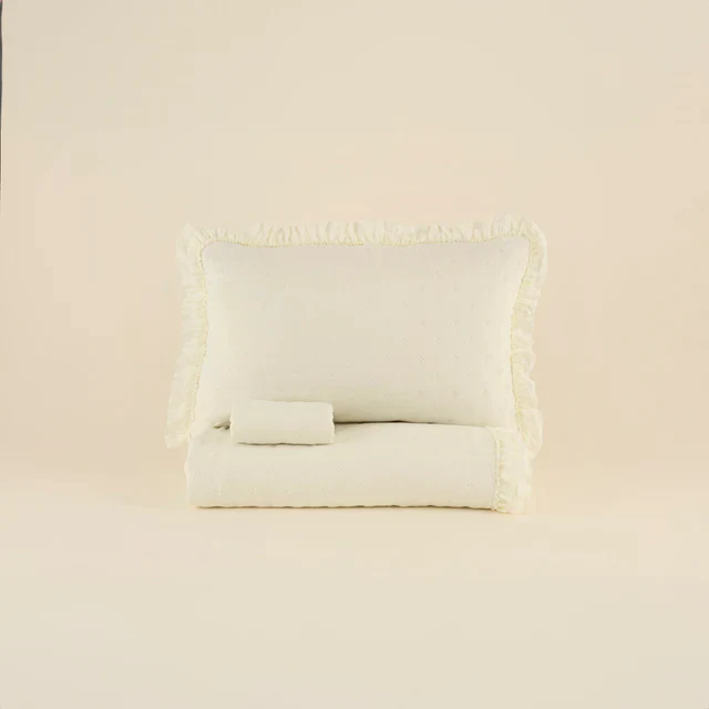 Fiona Sprei Set Ecru 230x240 cm + 2 Stuks (50x70 cm) - Image 5