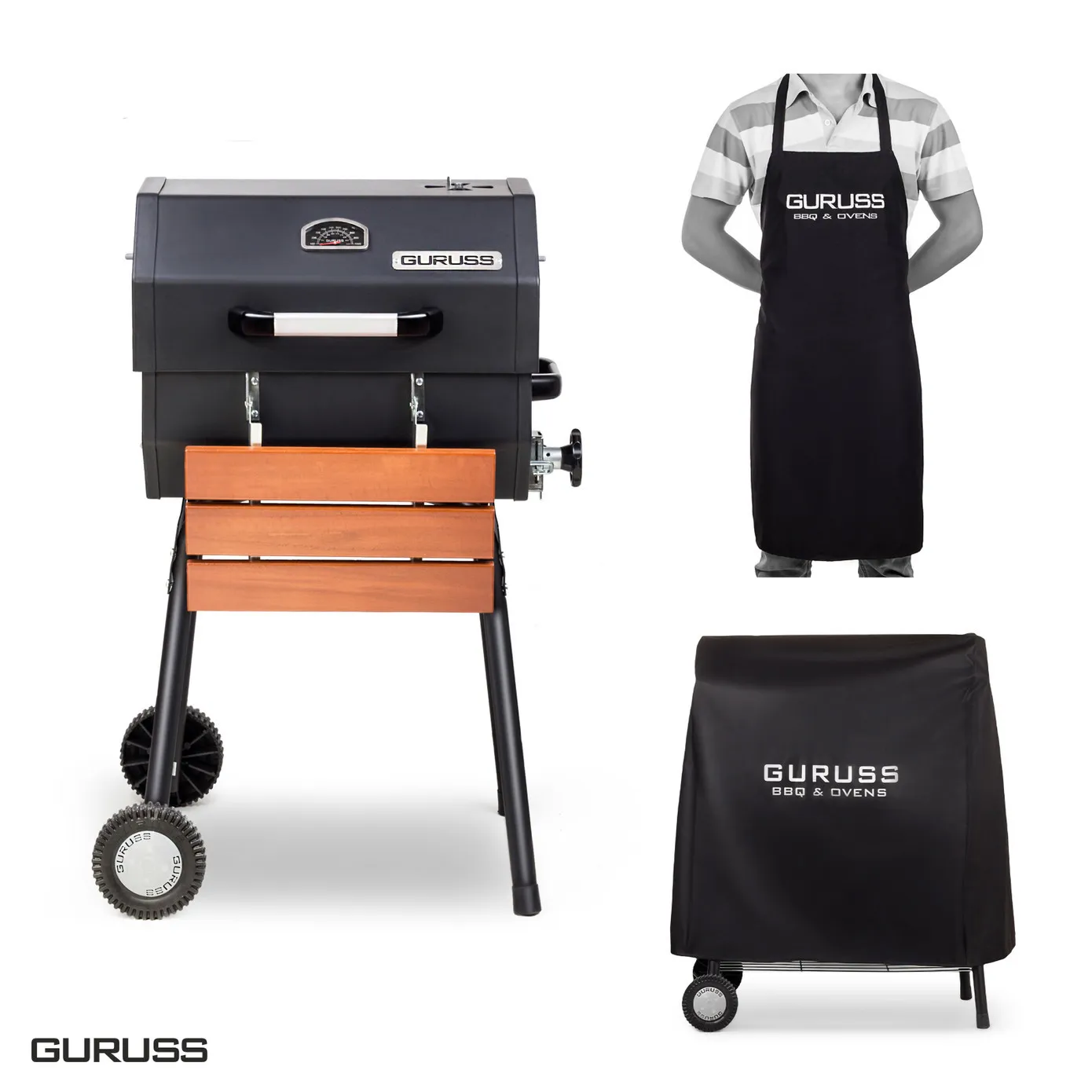 Guruss zwarte grillset, 50 cm