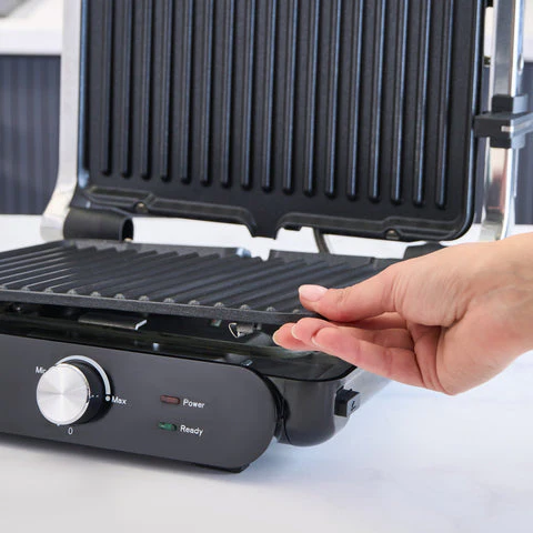 Homend Grilliant 1366H Tosti- en Grillapparaat met uitneembare gietijzeren platen en roestvrijstalen behuizing - Image 4