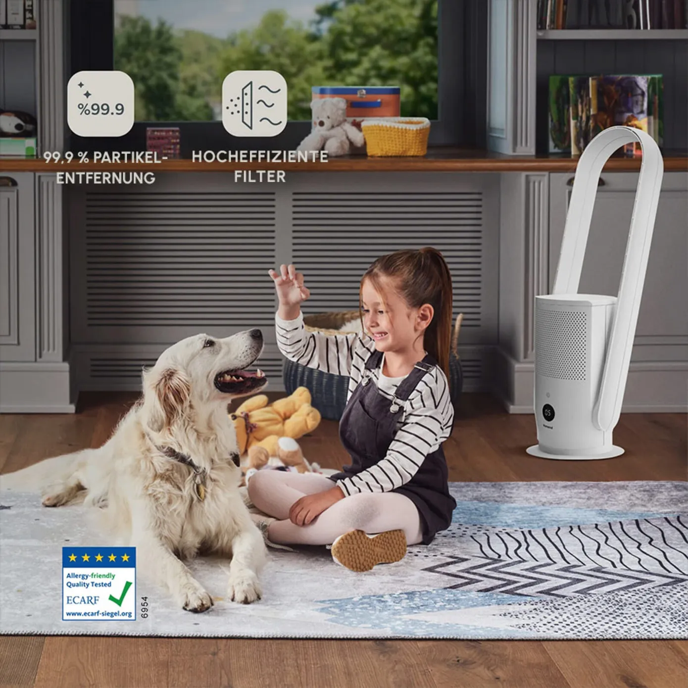Homend O-zone 9008H Cool+ Heatwave Luchtreiniger 35W Wit - Image 4