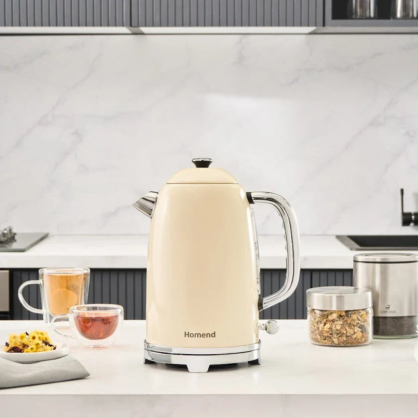 Homend Vintage Heatrow 1627H Waterkoker 2200W Creme