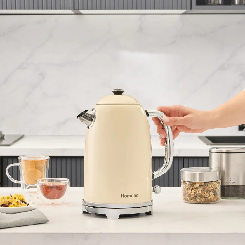 Homend Vintage Heatrow 1627H Waterkoker 2200W Creme - Image 2