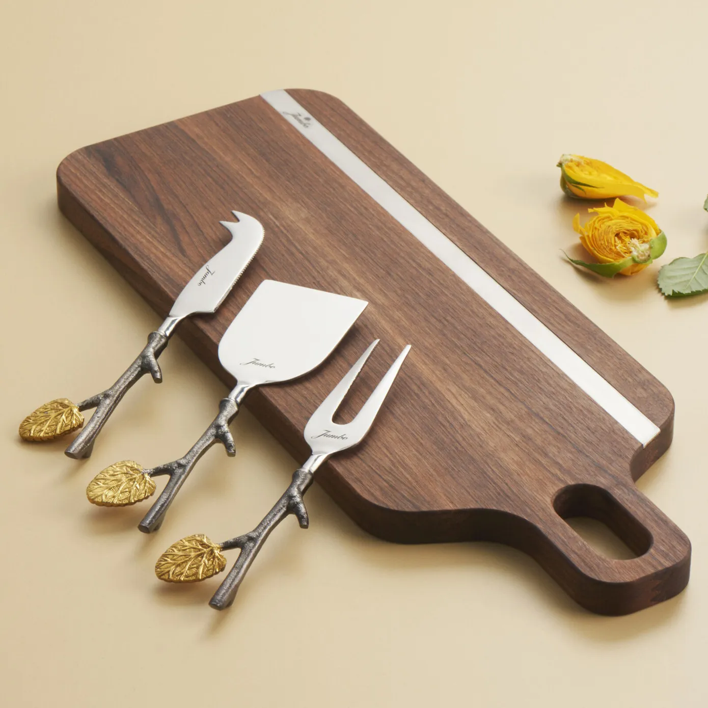 Jumbo Blad Kaas Serveer Set, 3 Delig - Image 2