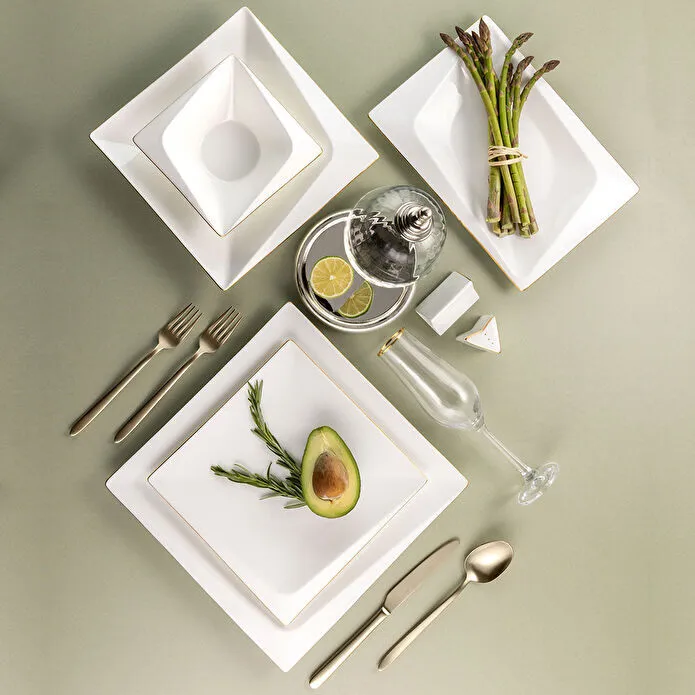 Jumbo Fold Gold 58-delig vierkant servies voor 12 personen - Image 10