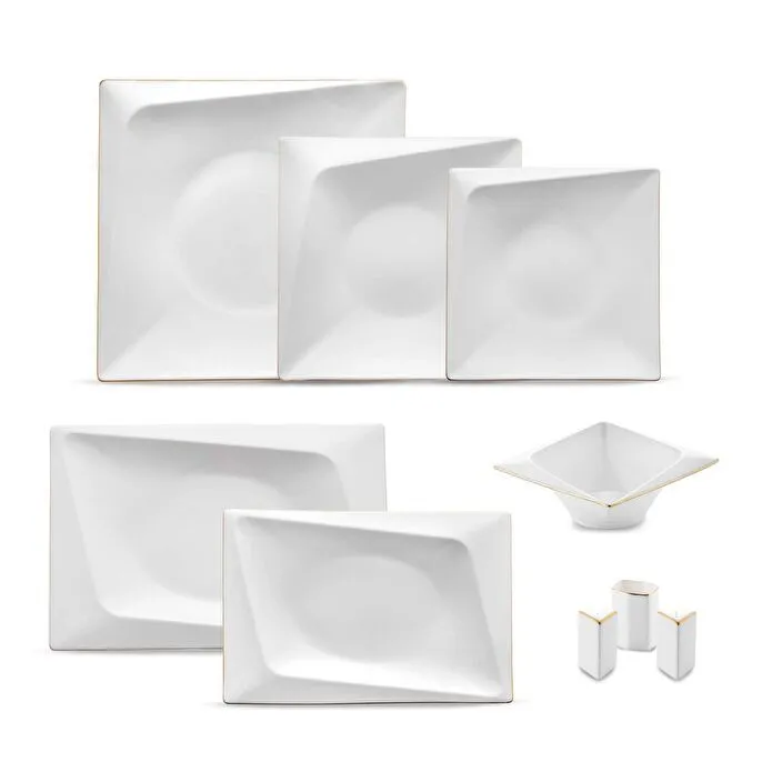 Jumbo Fold Gold 58-delig vierkant servies voor 12 personen - Image 13