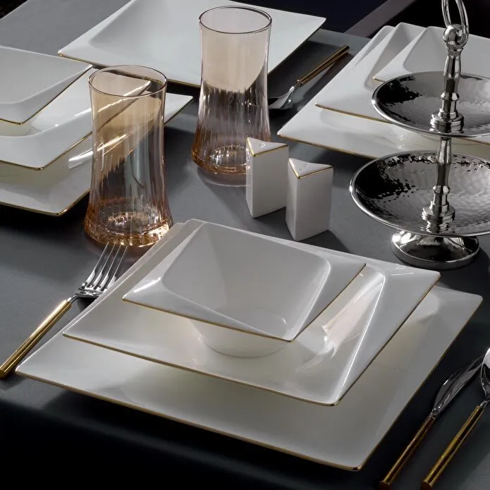 Jumbo Fold Gold 58-delig vierkant servies voor 12 personen - Image 3