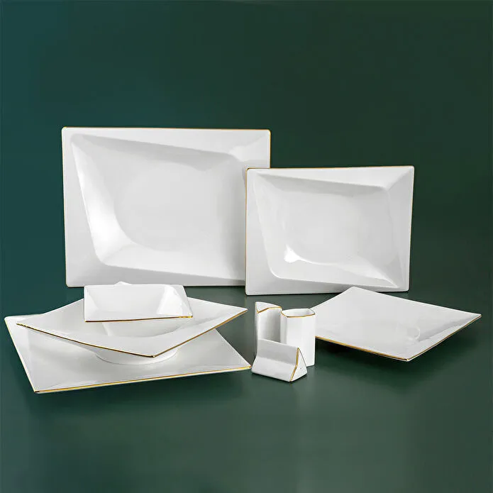 Jumbo Fold Gold 58-delig vierkant servies voor 12 personen - Image 5