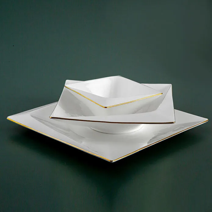 Jumbo Fold Gold 58-delig vierkant servies voor 12 personen - Image 7