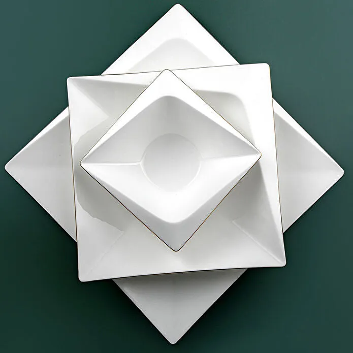 Jumbo Fold Gold 58-delig vierkant servies voor 12 personen - Image 8