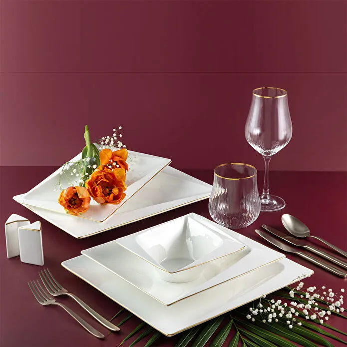 Jumbo Fold Gold 58-delig vierkant servies voor 12 personen - Image 9