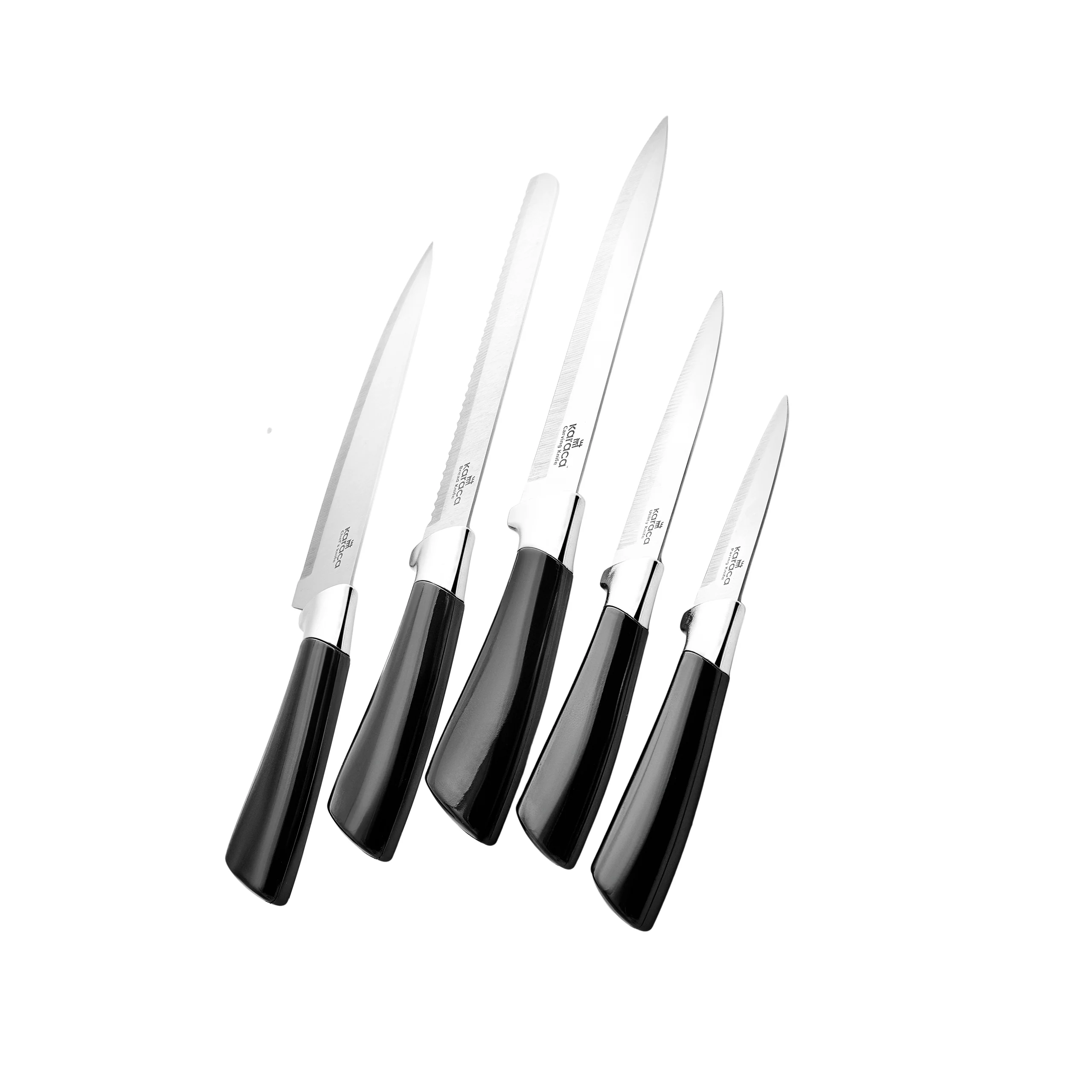 Karaca 6-Delige Messenset, Black - Image 4