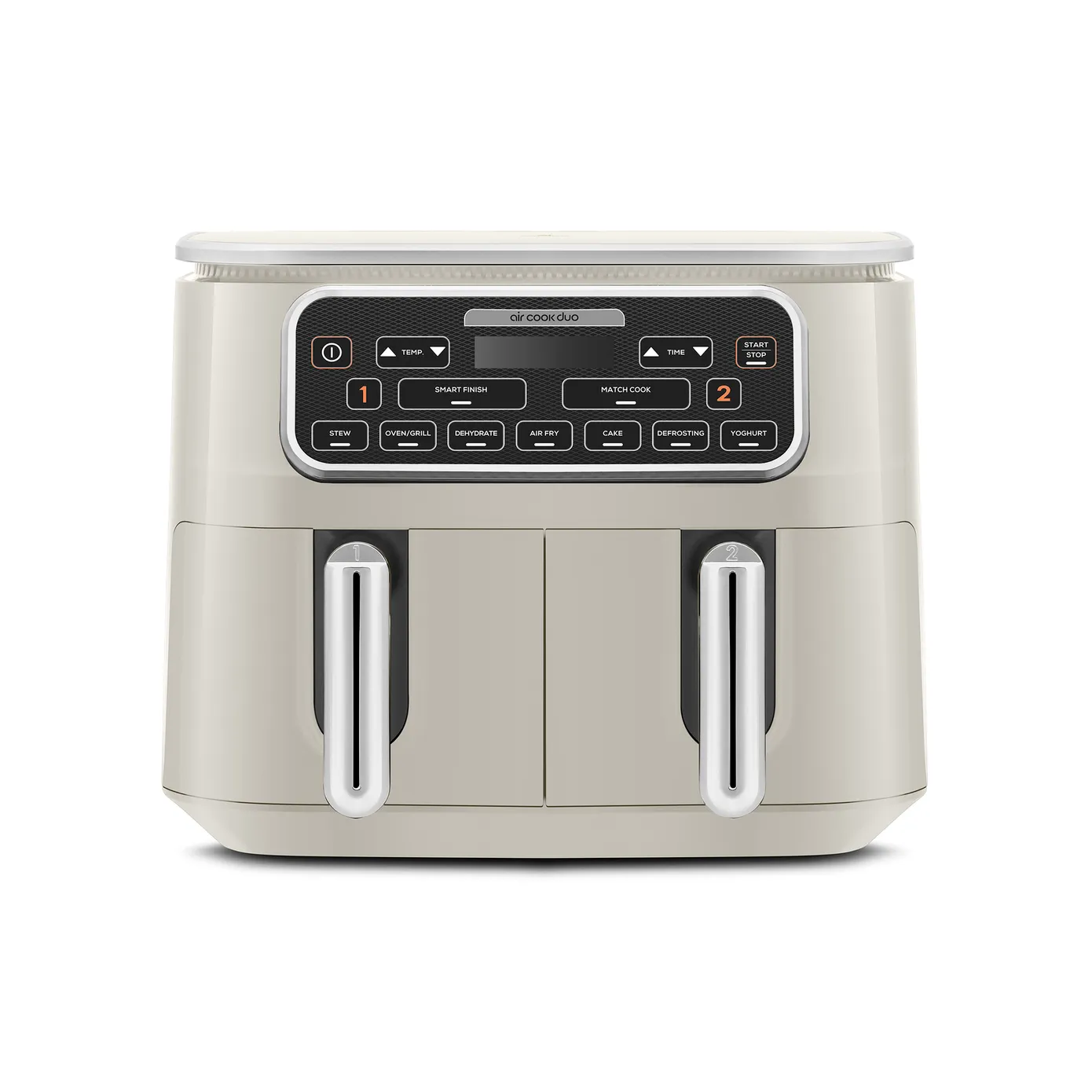 Karaca Air Cook Duo Thuis koken XXXL 8 Liter Airfryer, Starlight, 8 Personen - Image 3