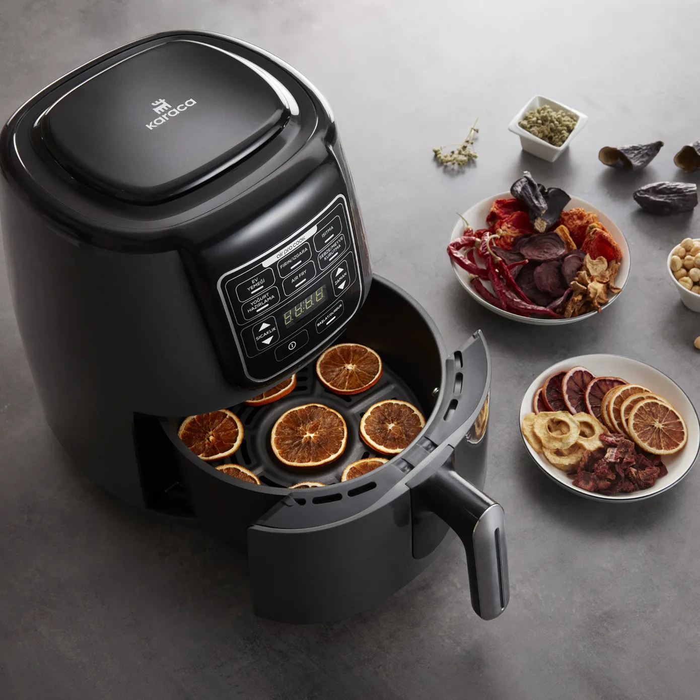 Karaca Air Cook XL 2 in 1 Airfryer Space Grijs Zwart - Image 6