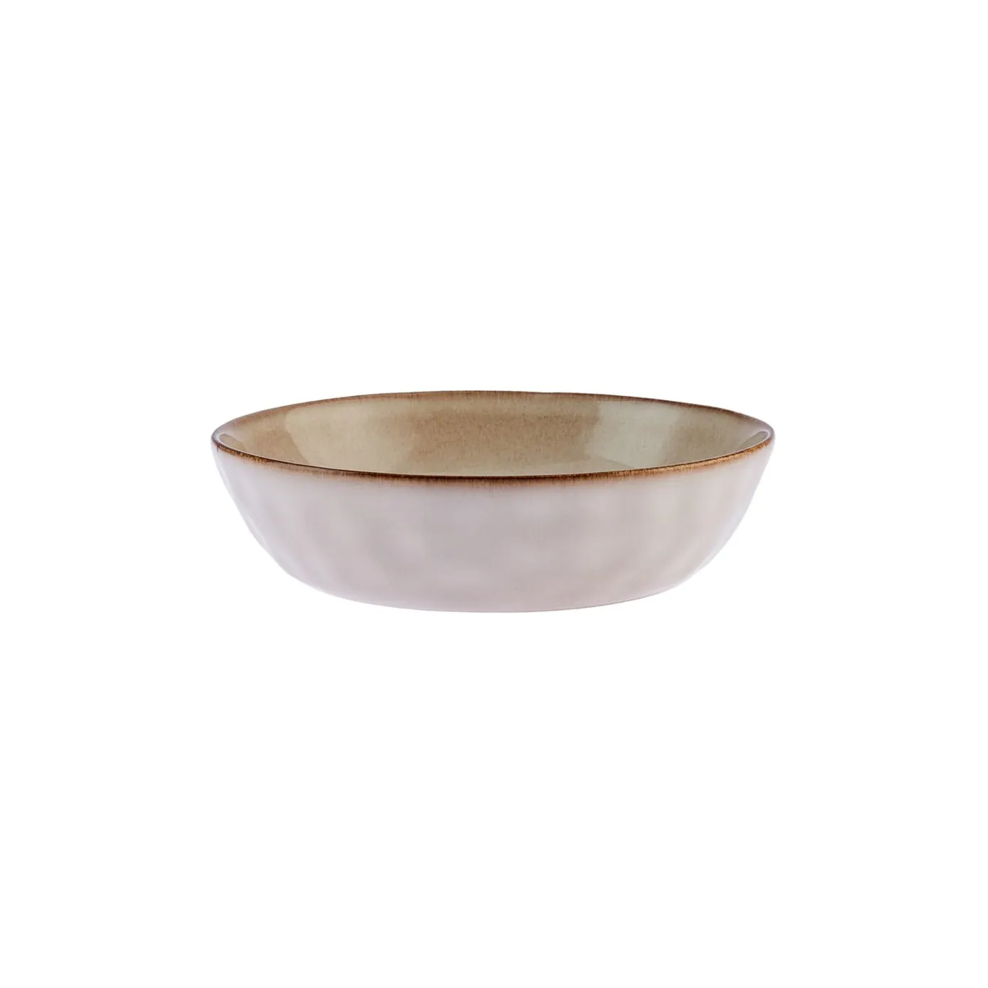 Karaca Aria Reactive Glaze, diep bord, 20 cm, beige