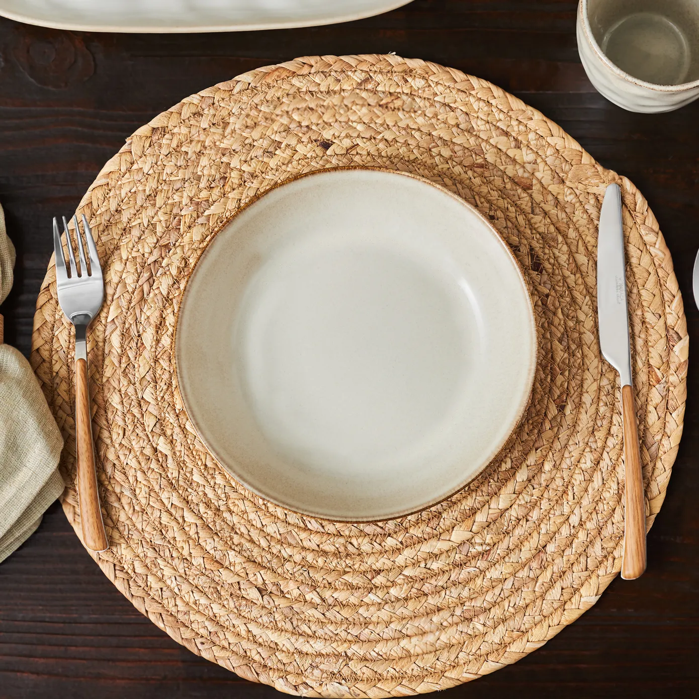 Karaca Aria Reactive Glaze, diep bord, 20 cm, beige - Image 2