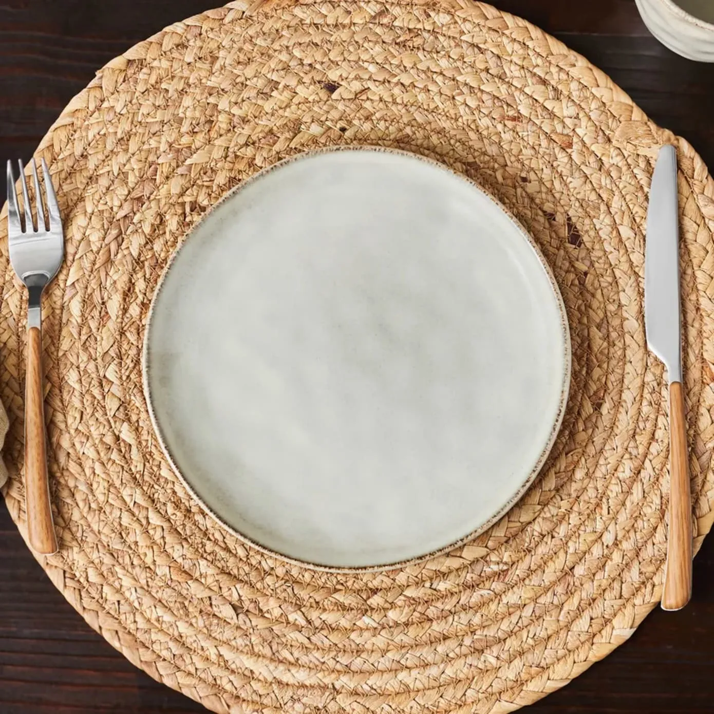 Karaca Aria Reactive Glaze, gebaksbord, 20 cm, beige - Image 3