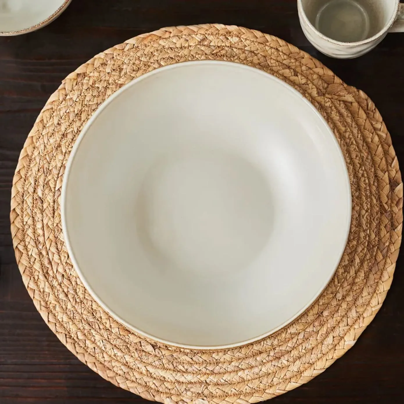 Karaca Aria Reactive Glaze, grote kom, 27 cm, beige - Image 5