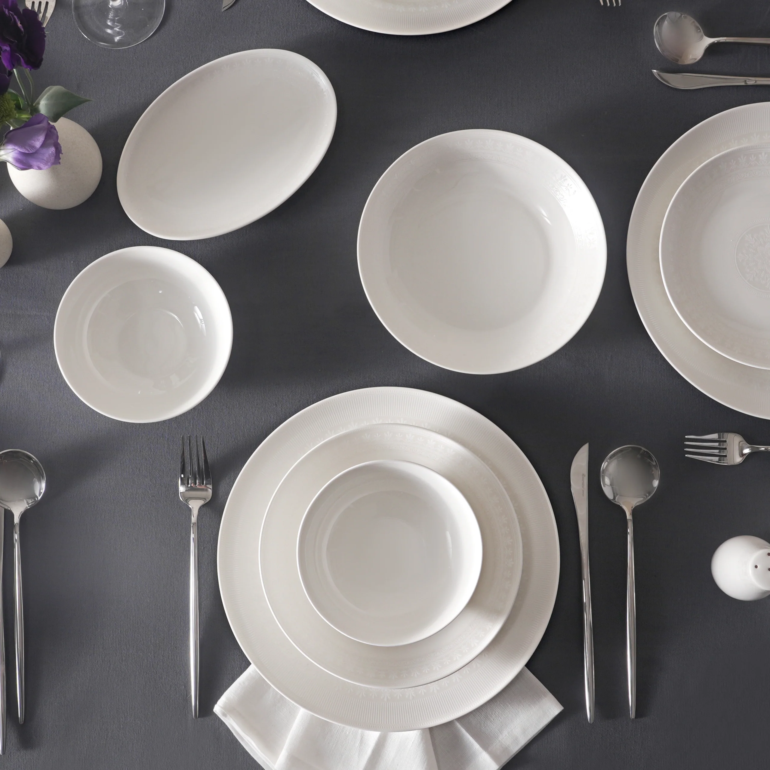 Karaca Arte 53-Delig Tafeldienst Voor 12 Personen, New Bone China - Image 2