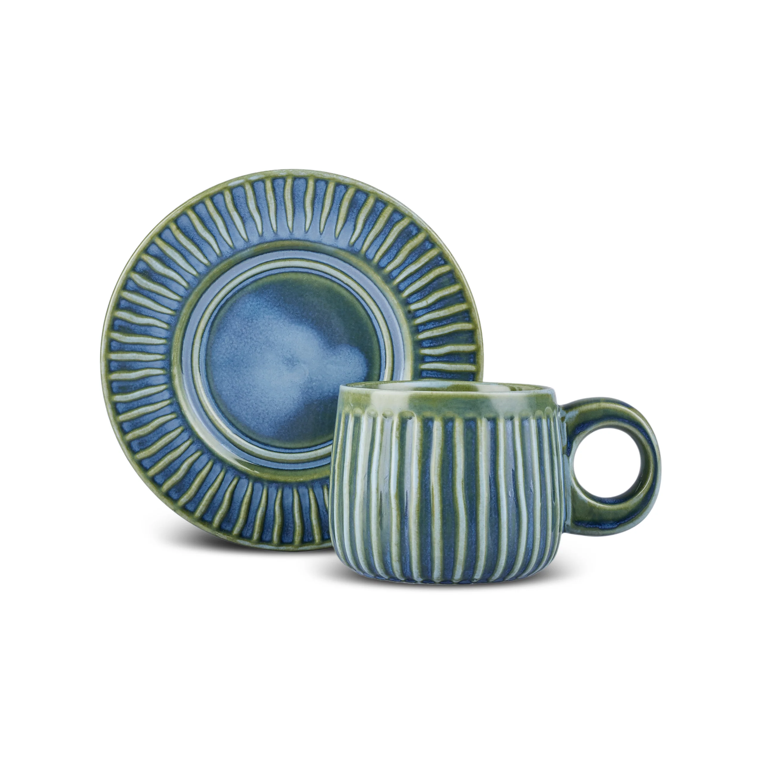 Karaca Arthur Groen & Blauw theekopje, 260 ml - Image 8