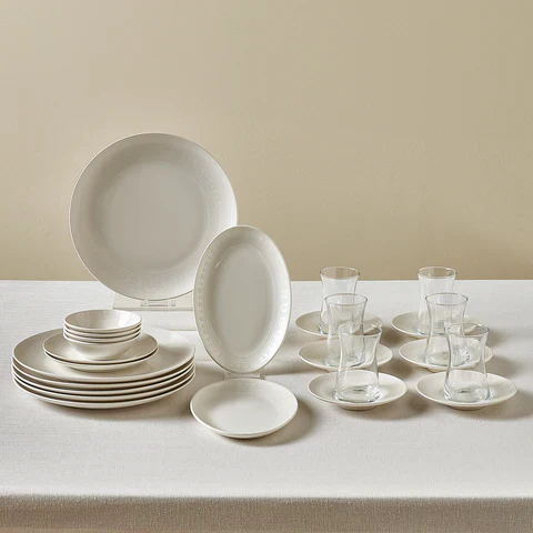 Karaca Artiste 20-Delig Ontbijtset, Wit