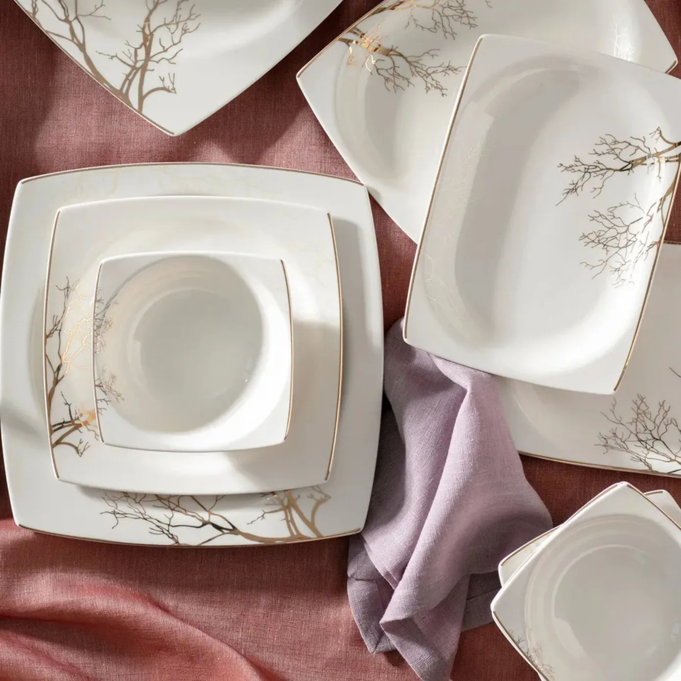Karaca Autumn New Generation Bone 57-delige dinerset voor 12 personen - Image 3