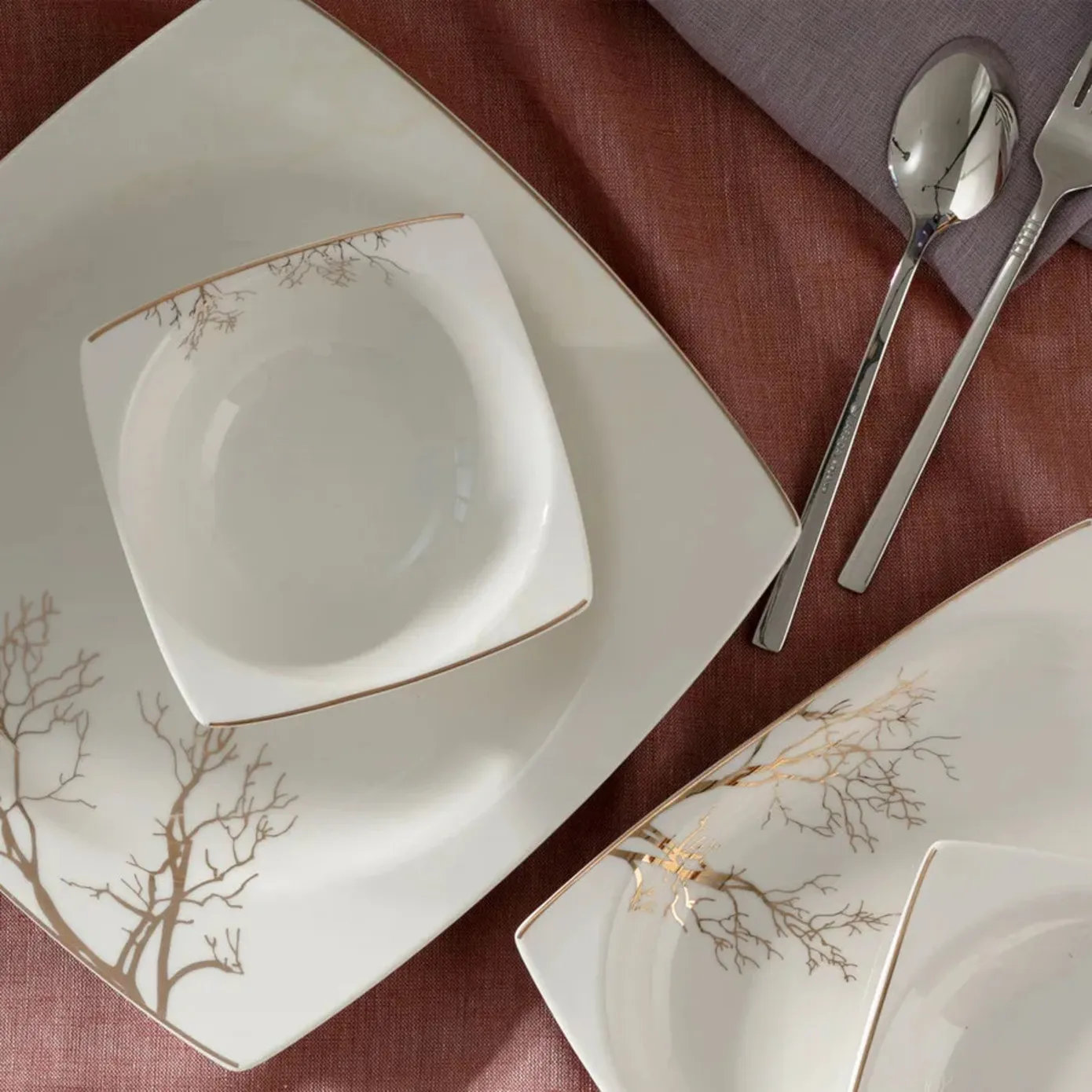 Karaca Autumn New Generation Bone 57-delige dinerset voor 12 personen - Image 4