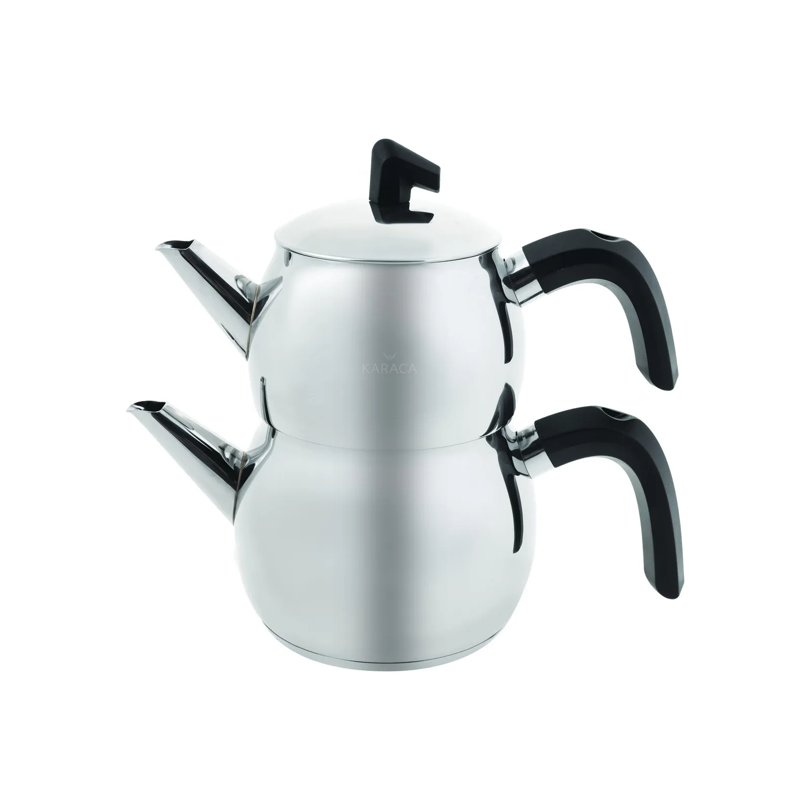 Karaca Belinay middelgrote zwarte theepot - Image 3