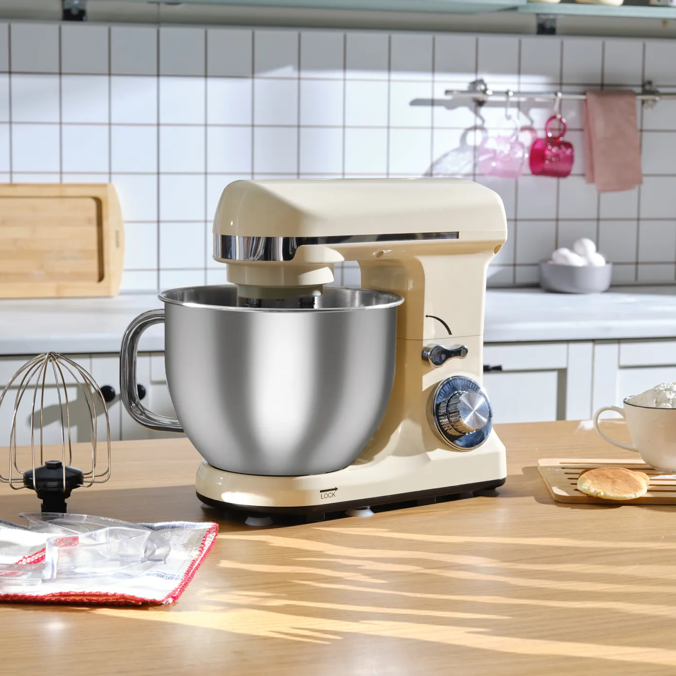 Karaca Blendburst Staande Mixer, 5.7L, 1400W, Iconic Beige - Image 4