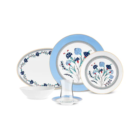 Karaca Blue Clove 26-Delige Ontbijtset voor 6 Personen - Image 2