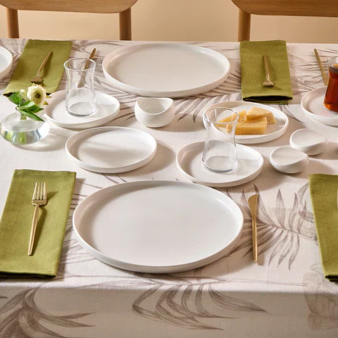 Karaca Bone China Olla 28-delige serveerset voor 6 personen, Wit - Image 2