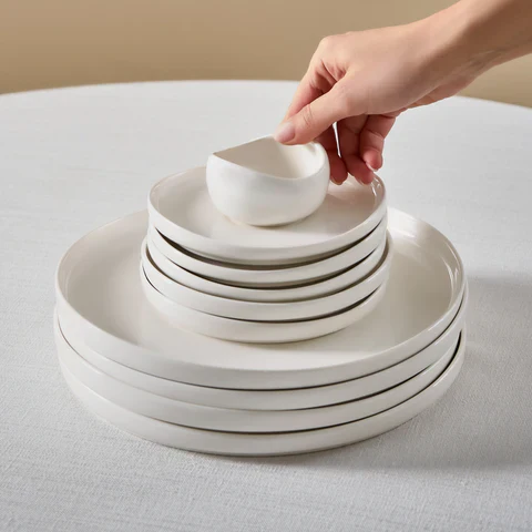 Karaca Bone China Olla 28-delige serveerset voor 6 personen, Wit - Image 7