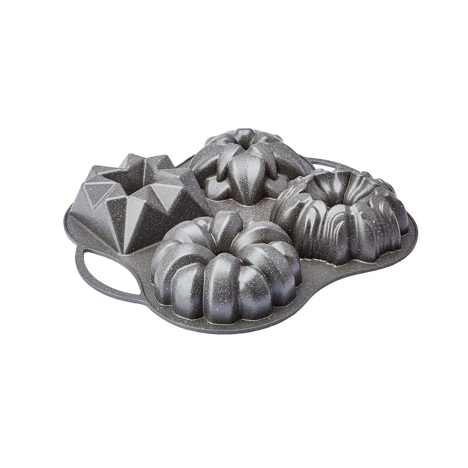 Karaca Cake Pro 4-delige Antraciet Gietijzeren Taartvorm - Image 6