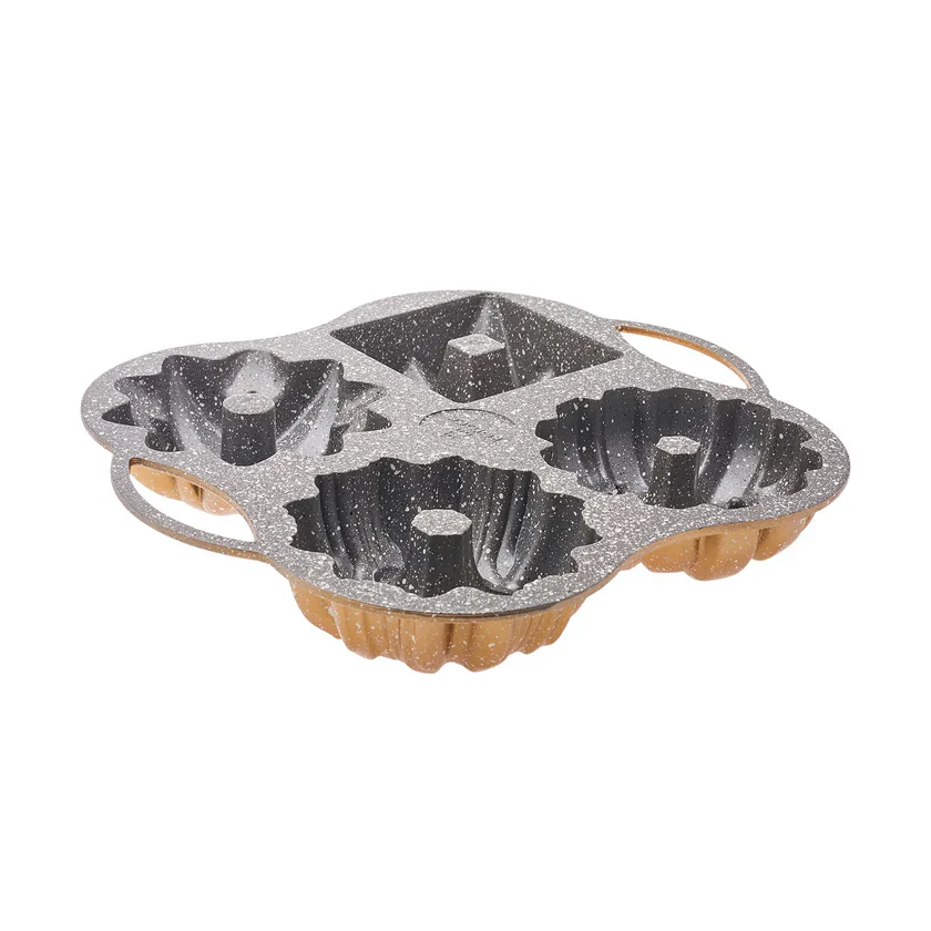 Karaca Cake Pro 4-Piece Gold Cast Cake Pan - Image 3