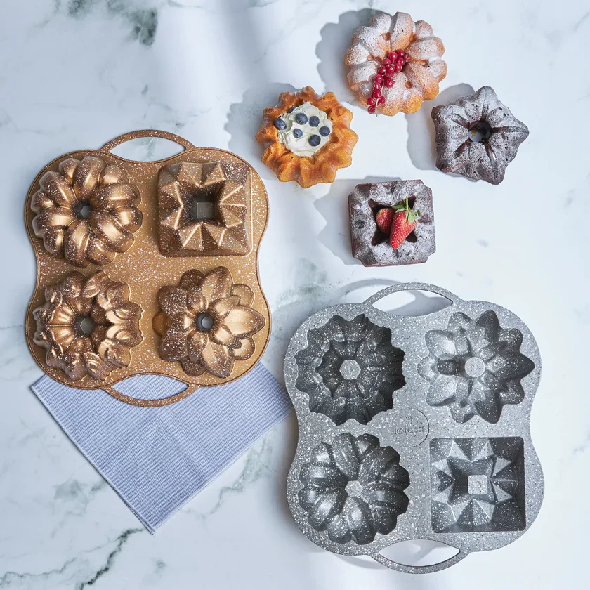 Karaca Cake Pro 4-Piece Gold Cast Cake Pan - Image 5