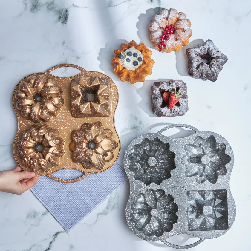 Karaca Cake Pro 4-Piece Gold Cast Cake Pan - Image 6