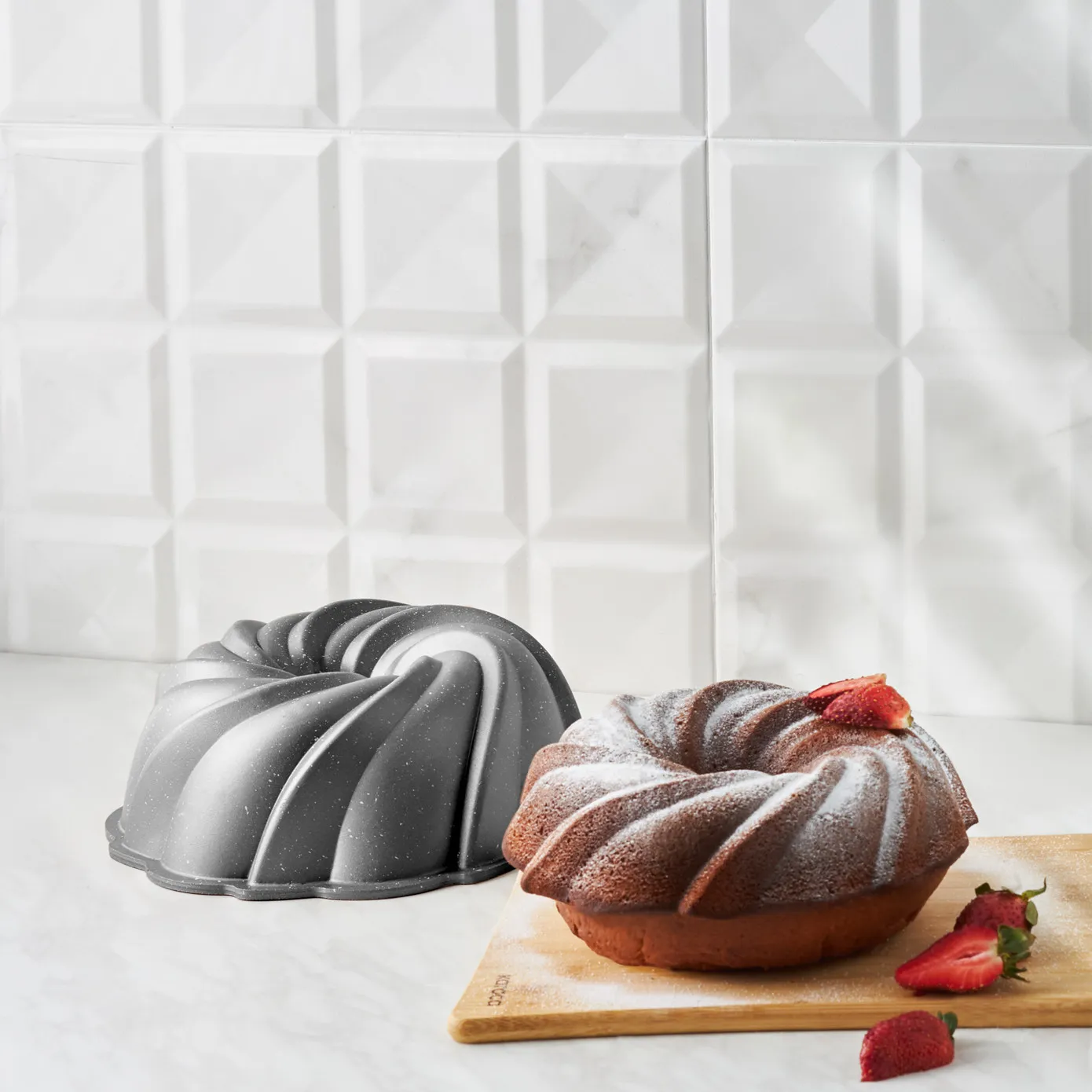 Karaca Cake Pro Pare Cast Kuchenform, Antrazit, 24 cm
