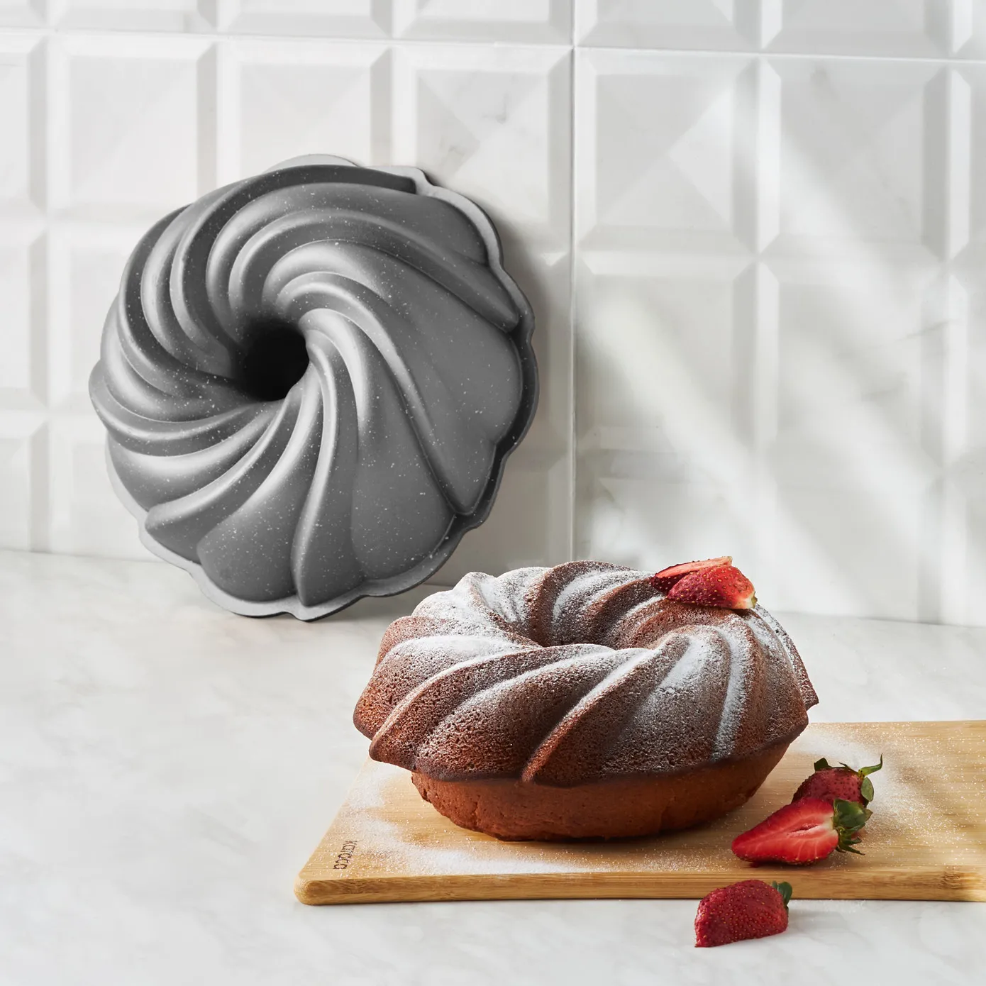 Karaca Cake Pro Pare Cast Kuchenform, Antrazit, 24 cm - Image 2