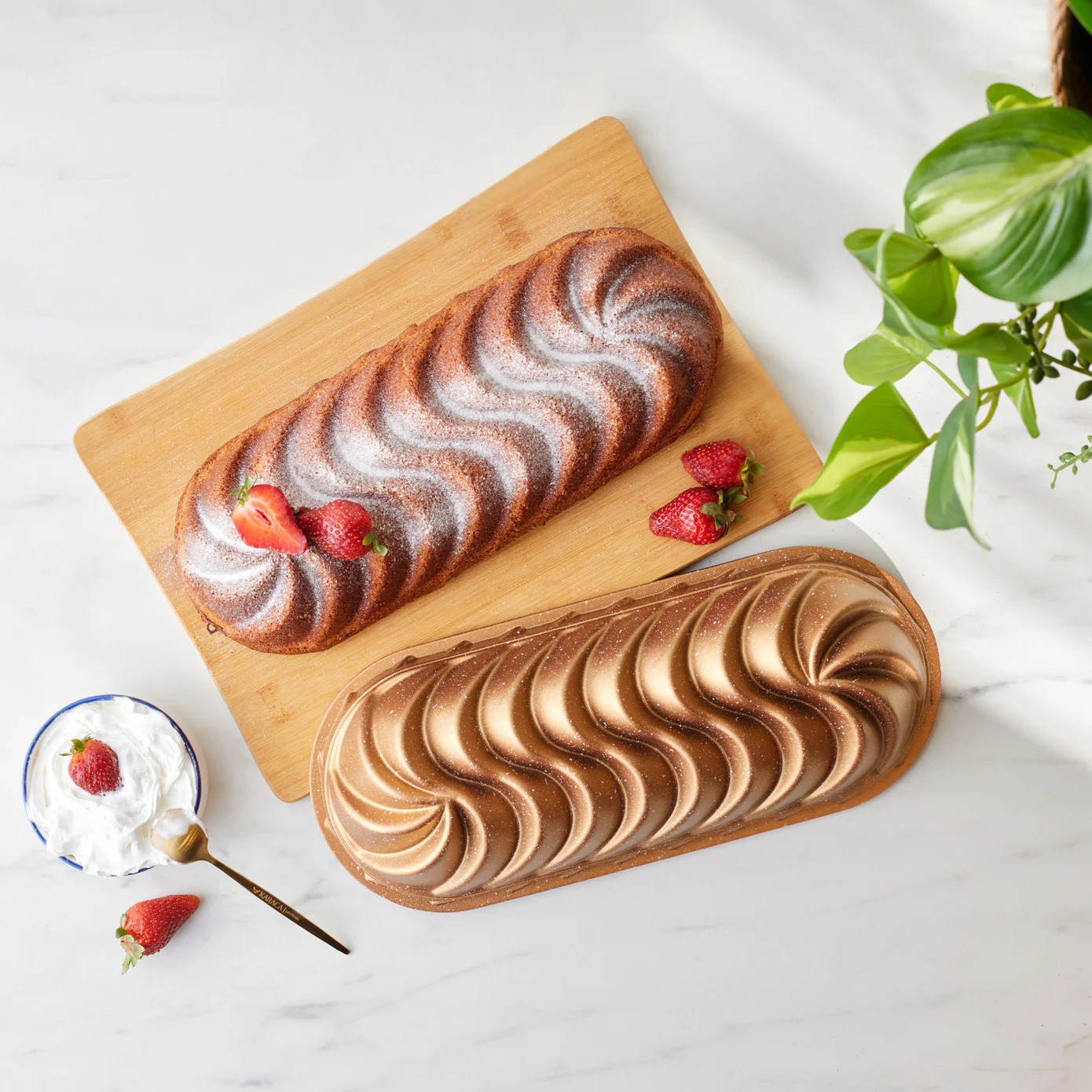 Karaca Cake Pro Vera Gegoten Taartvorm Goud 35 cm - Image 3