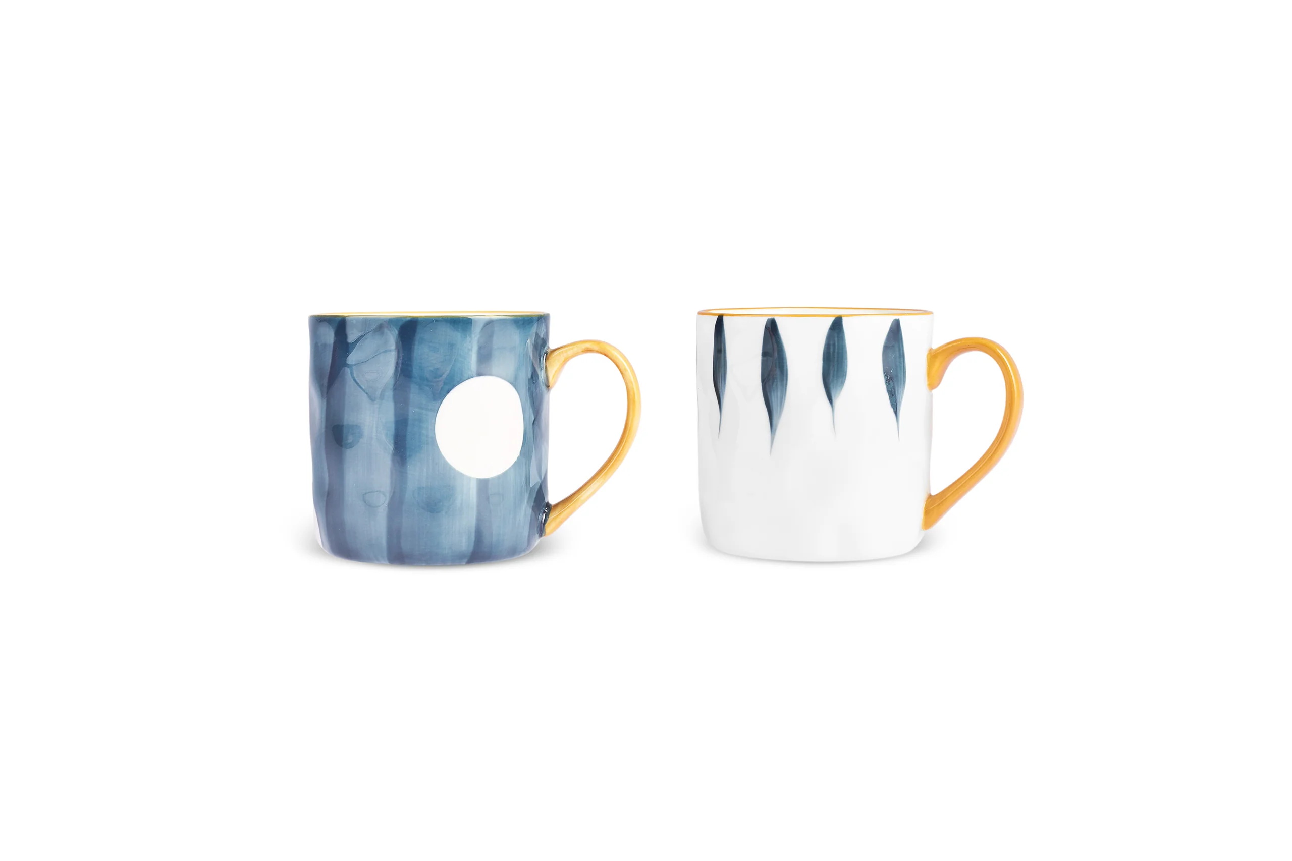 Karaca Canarie 2-delige Stoneware Bekerset, 350 ml, Meerkleurig