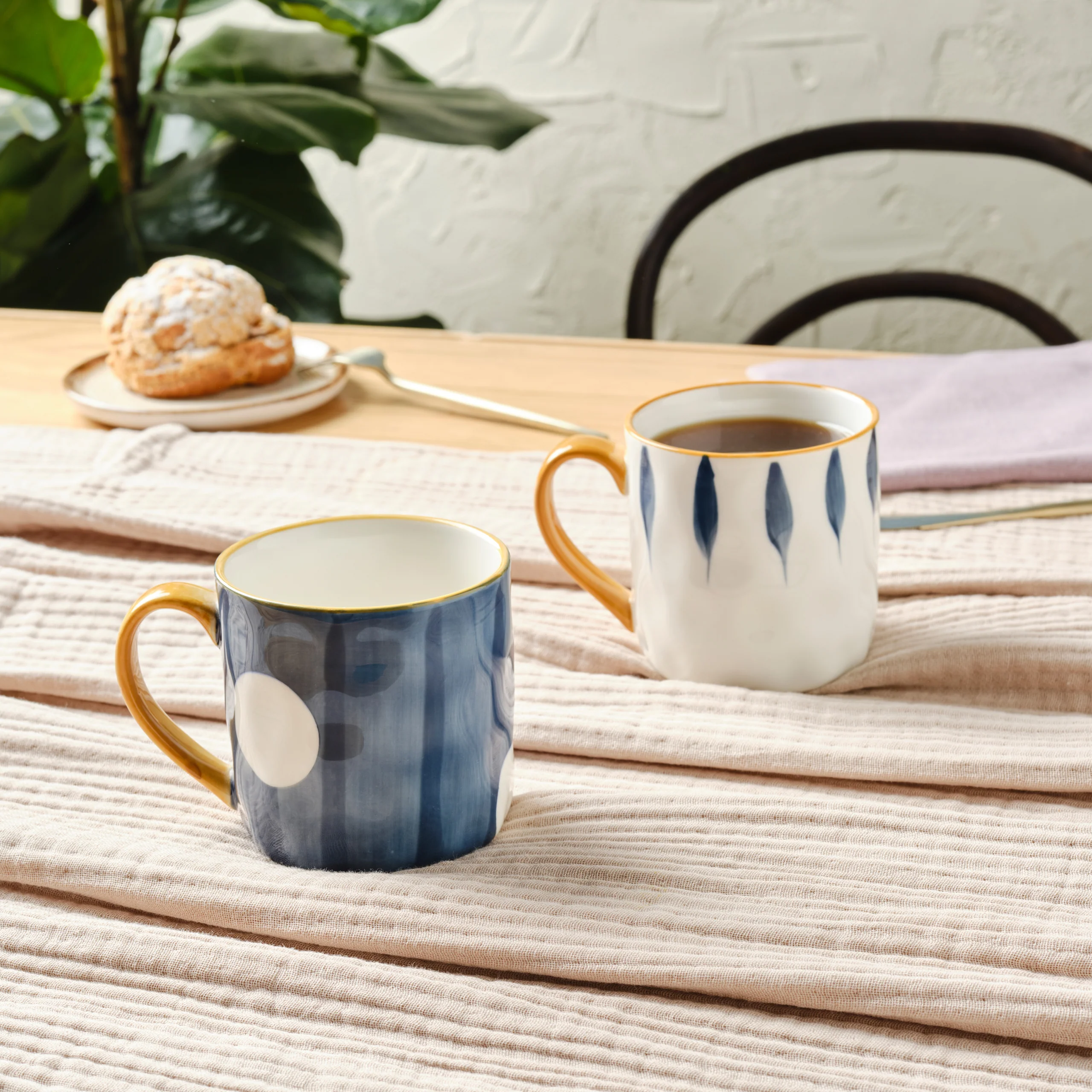 Karaca Canarie 2-delige Stoneware Bekerset, 350 ml, Meerkleurig - Image 8