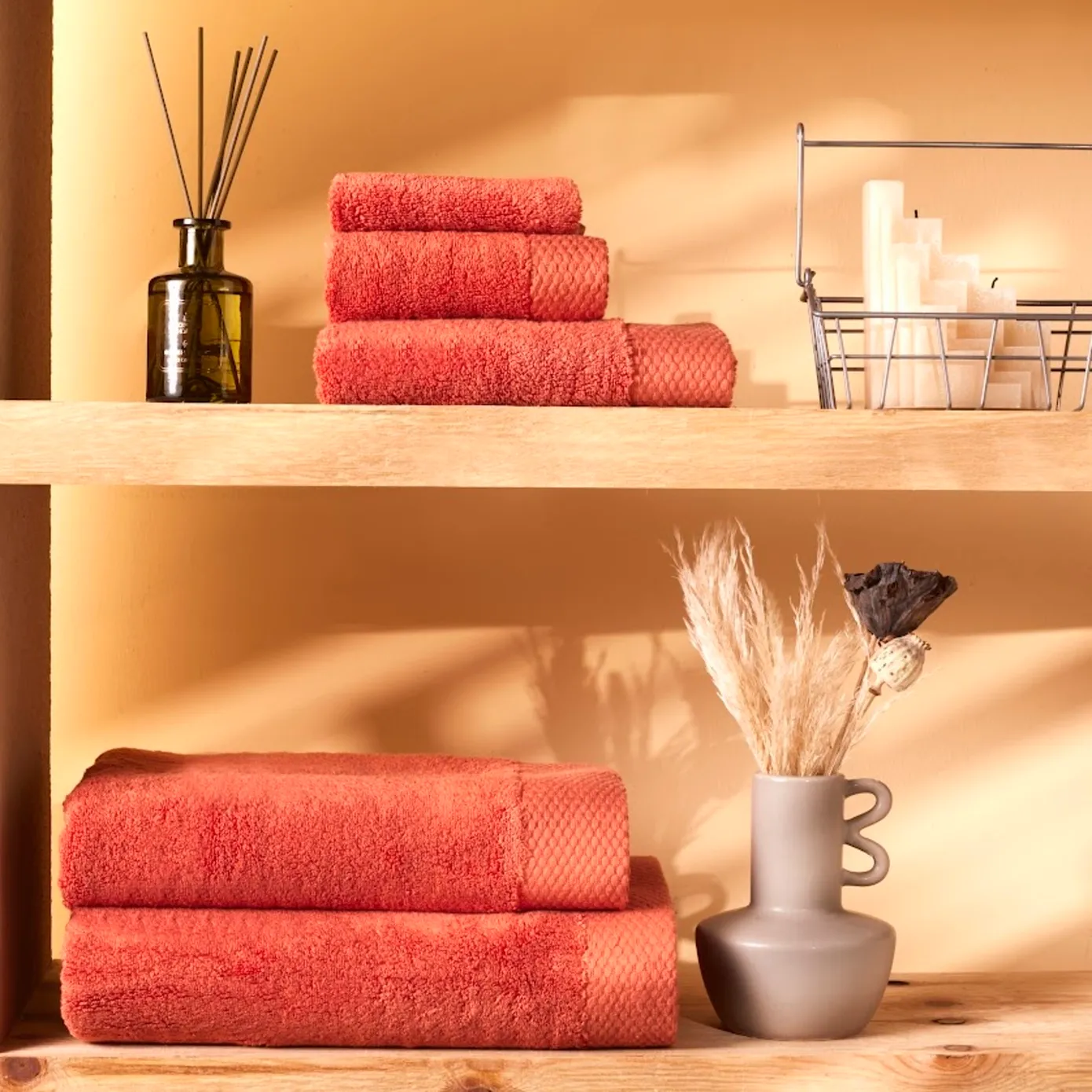 KARACA CHANDLER CORAL MODAL GUEST TOWEL 30X50 - Image 3
