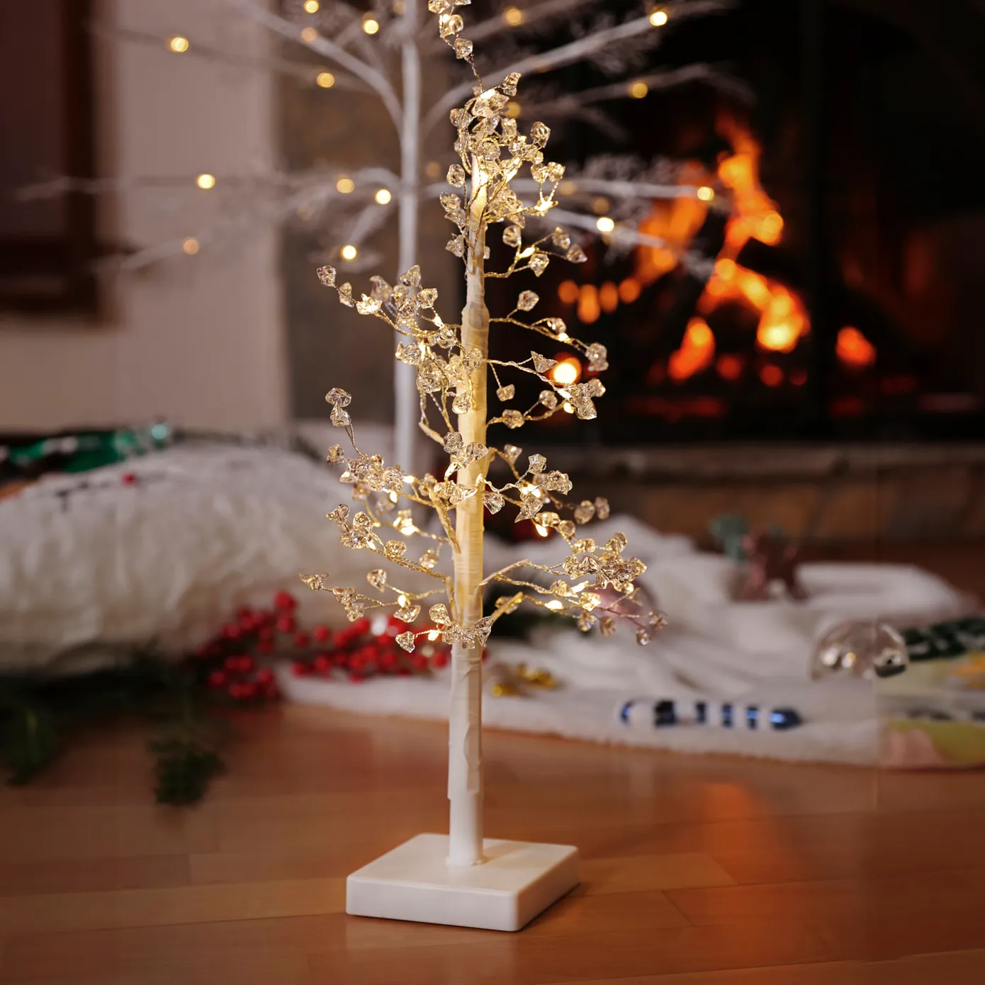 Karaca Christmas Boom Led Licht Prulletje, 10.5cmx10.5cmx45cm, Wit - Image 3