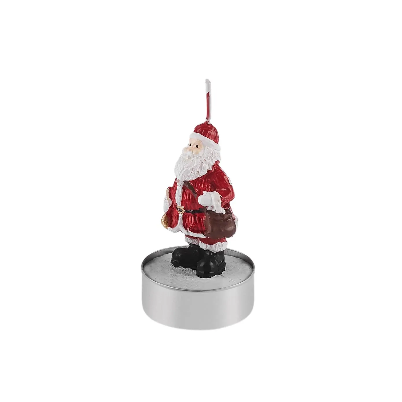 Karaca Christmas Kerstman Theelichtjes, 3 Delig, 18.5cmx6.7cm, Rood - Image 3