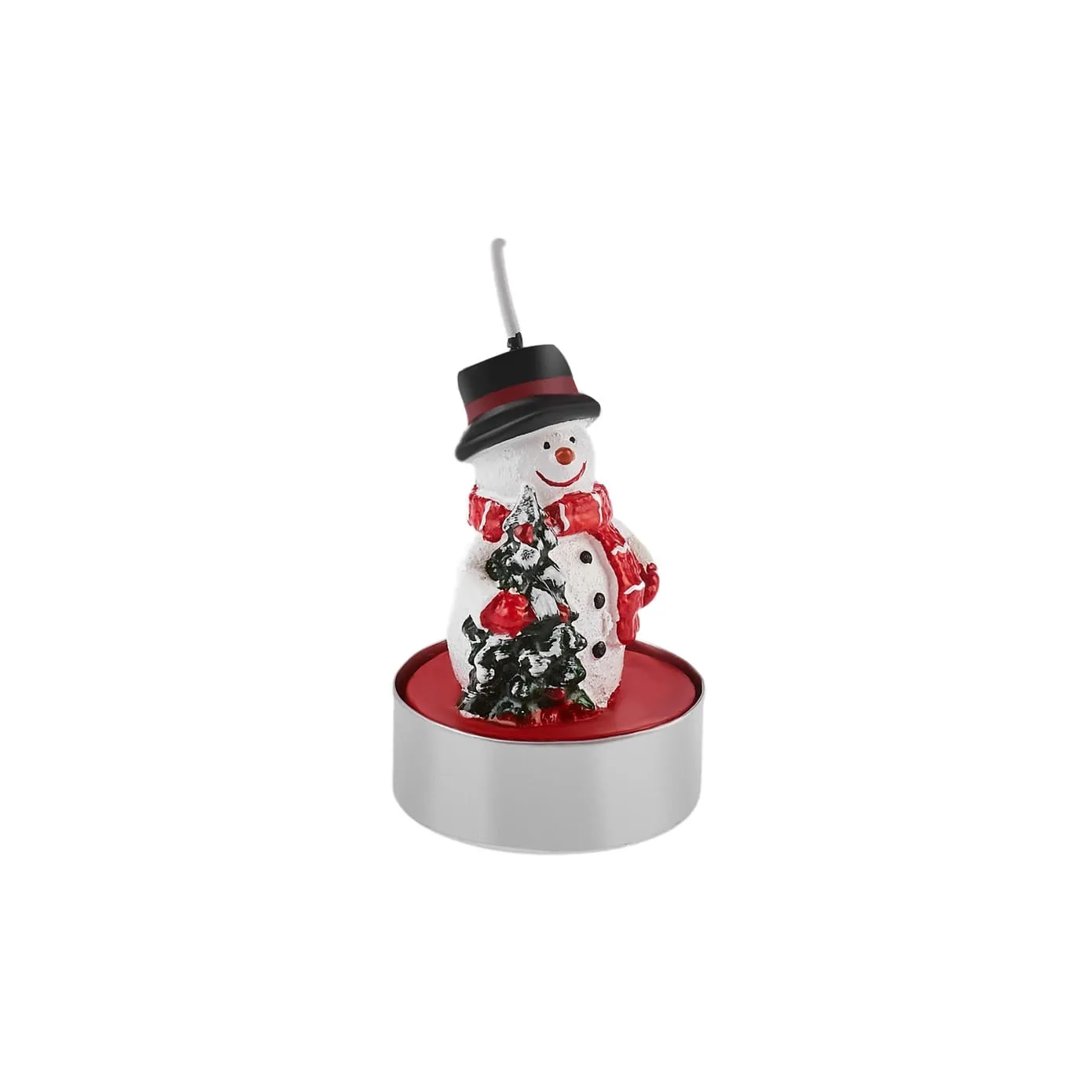 Karaca New Year Sneeuwpop Theelichtjes, 3 Stukken, 18,5 cm x 6,7 cm, Rood - Image 4