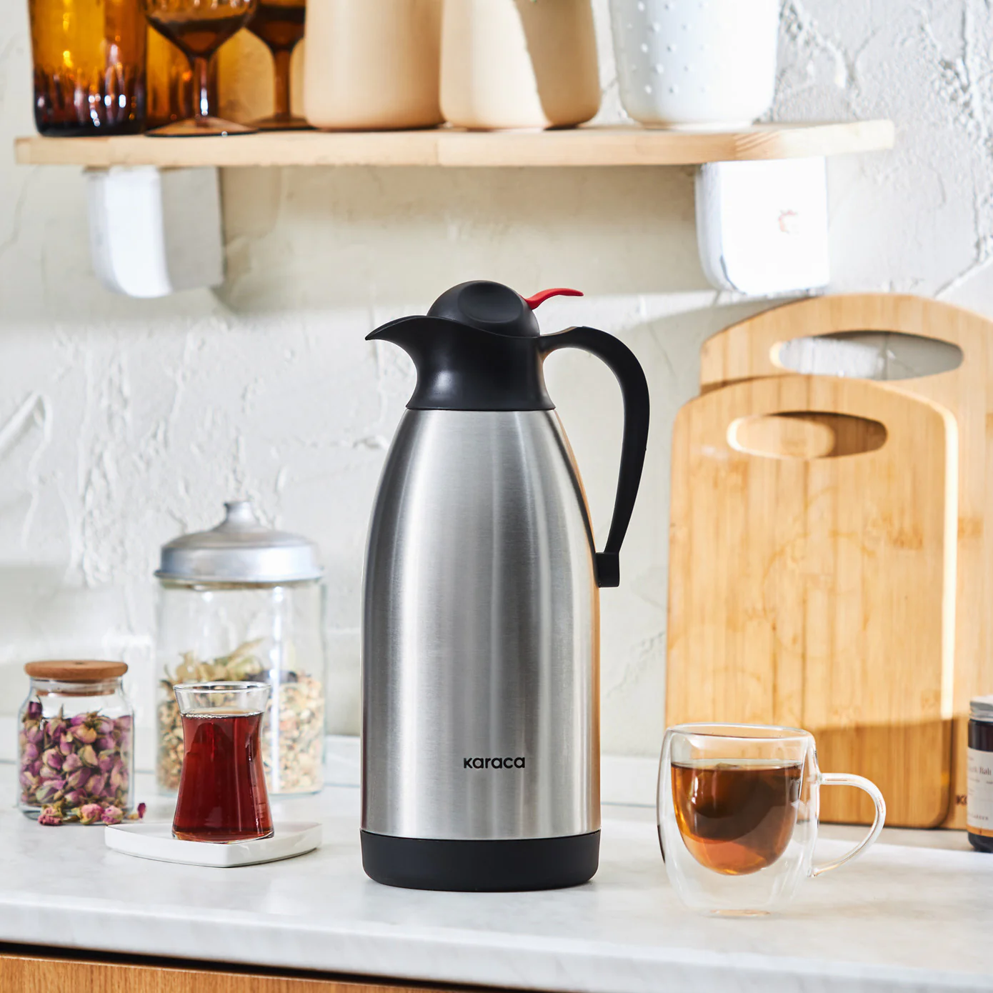 Karaca Clark RVS Thee Thermoskan 2,5 L - Image 3