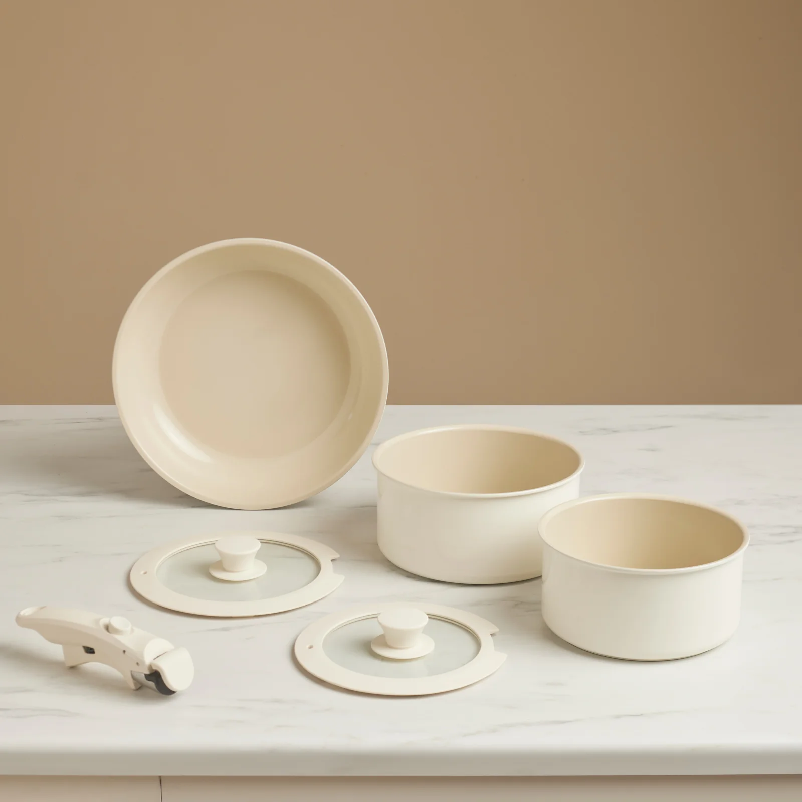 Karaca Comfort 6 Delige Keramische Pannenset Met Afneembare Handgreep - Image 2