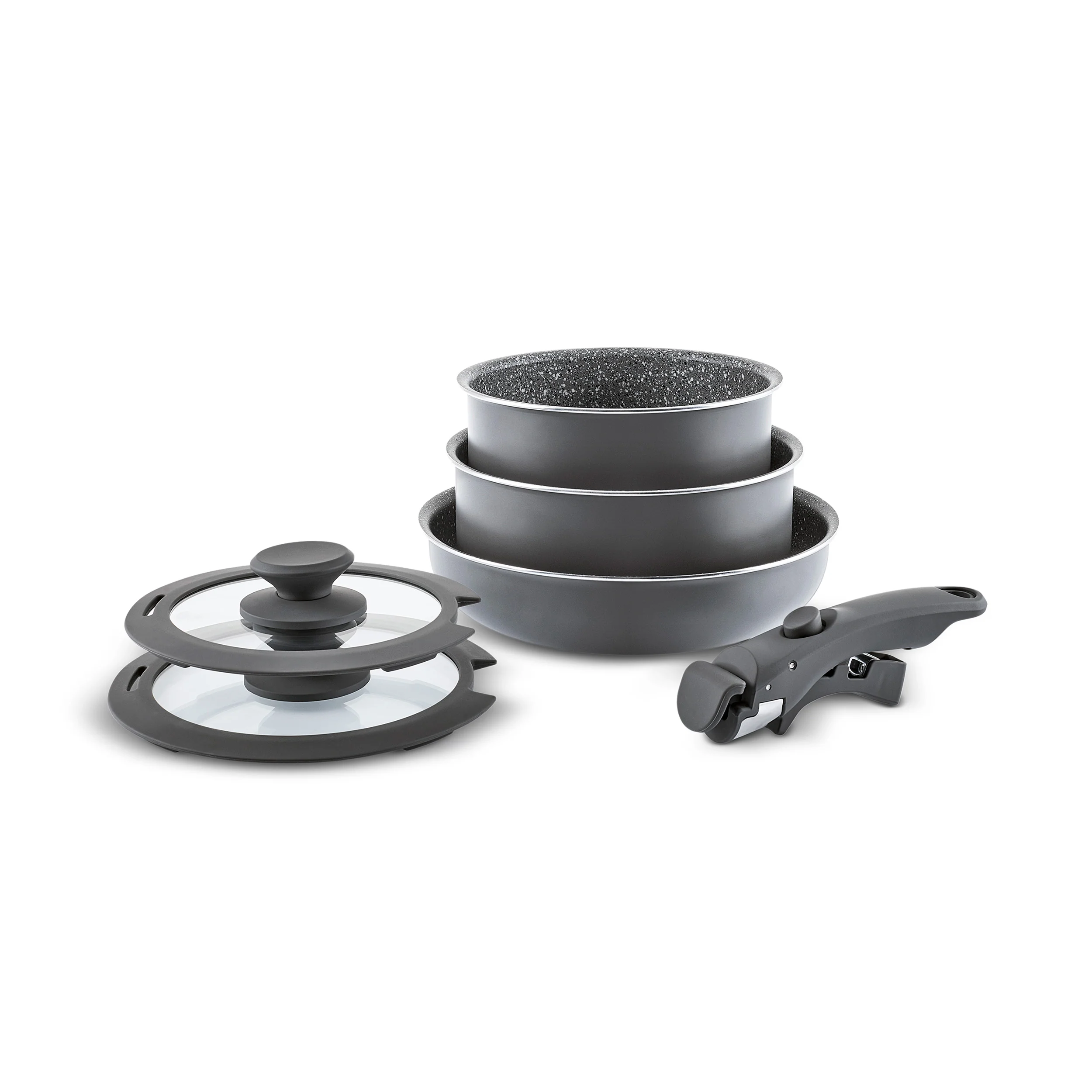 Karaca Comfort 6-delige Kookset met Afneembare Handgrepen