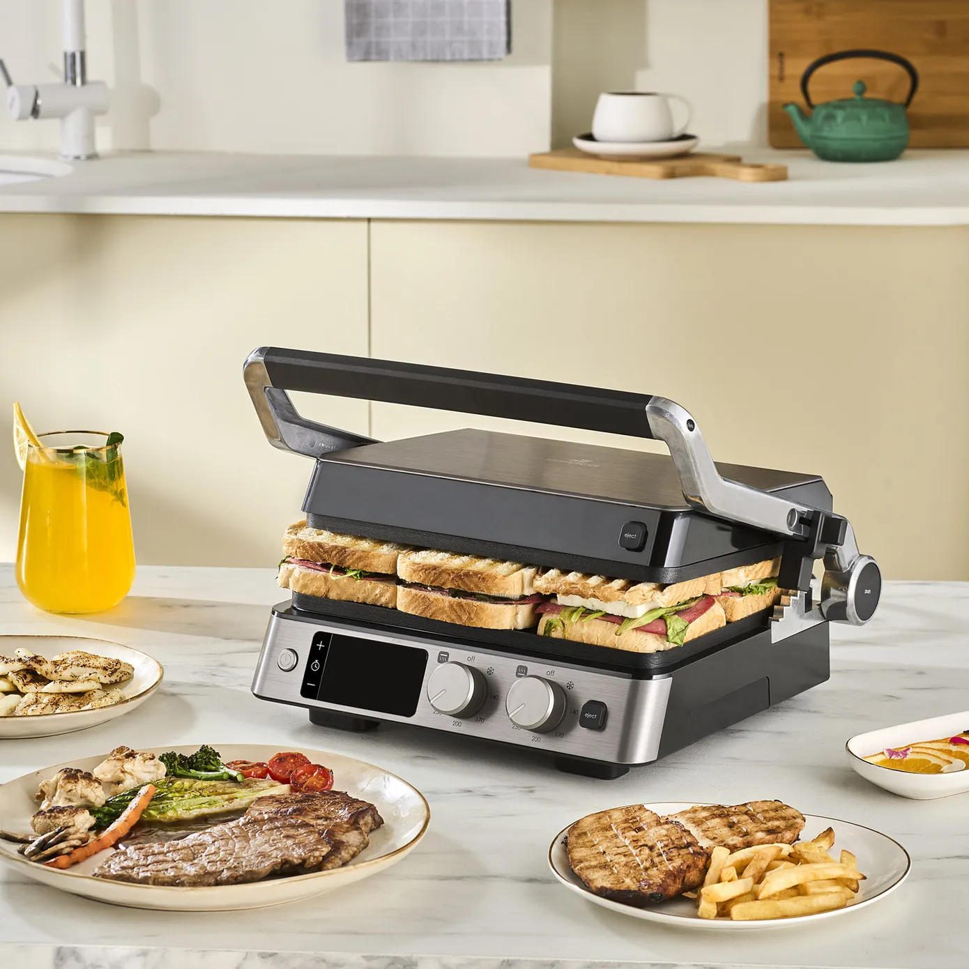 Karaca Compact Stalen Grill Inox 2008 Grill en Toaster - Image 2
